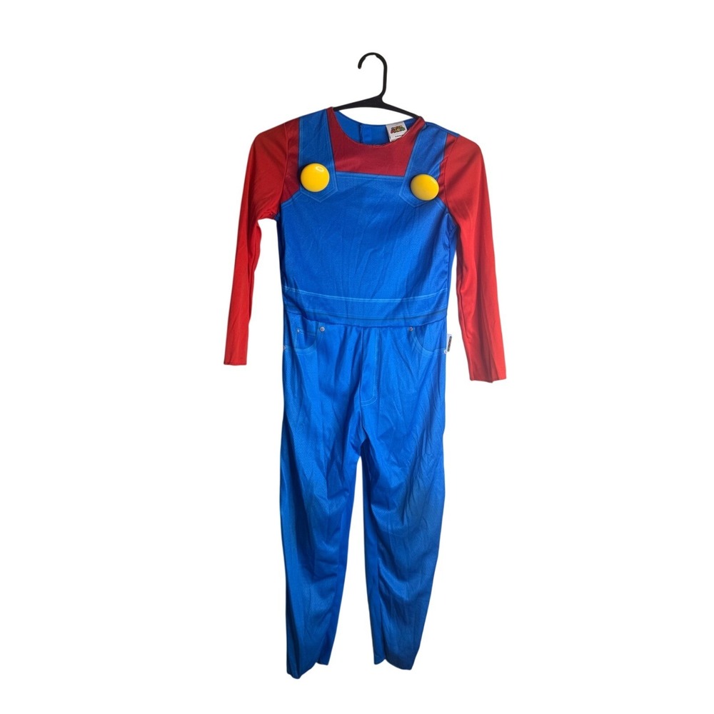 Nintendo Super Mario Costume Kids S 6/7 New In Open Box Jumpsuit Hat Mustache